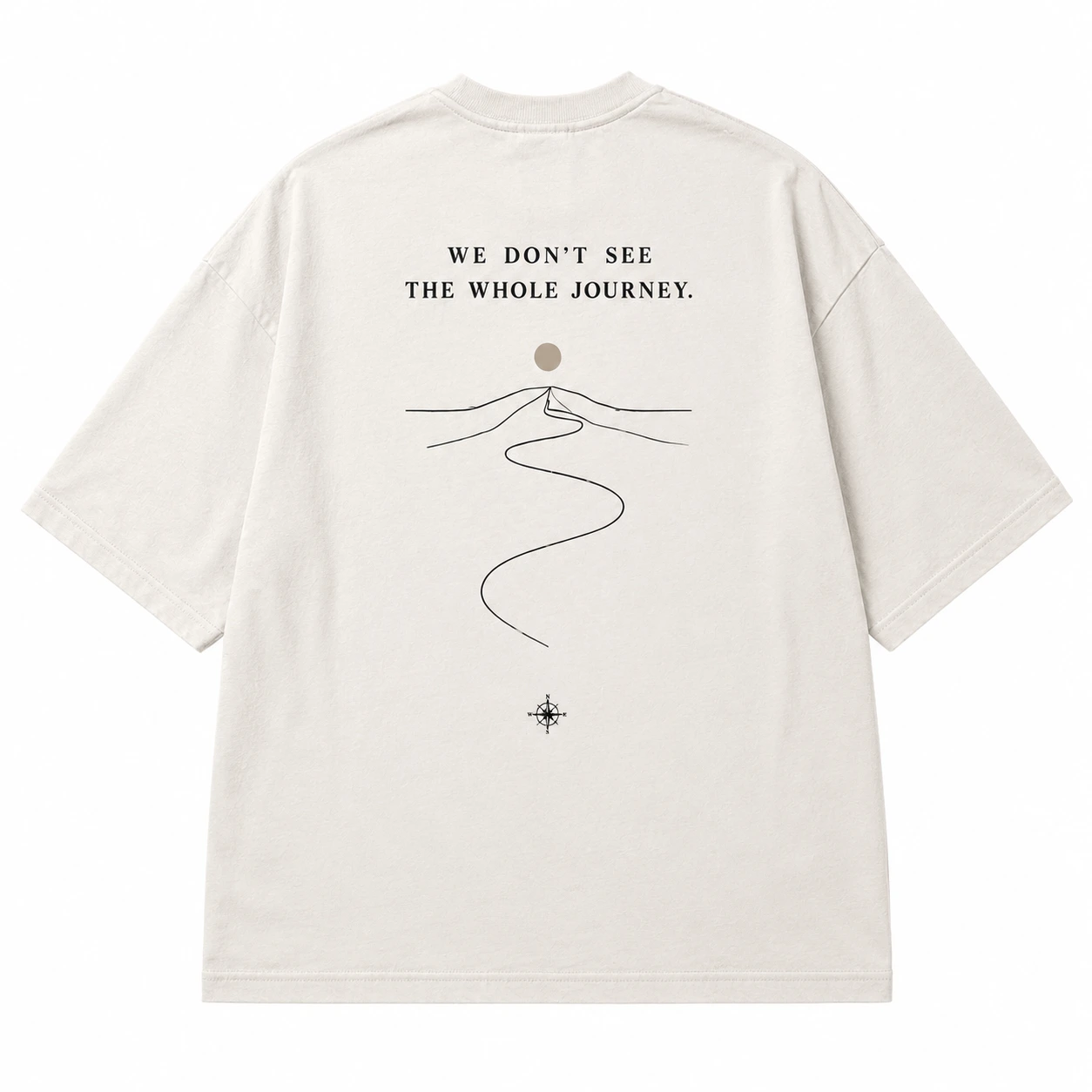 Unseen Paths Oversized Tee