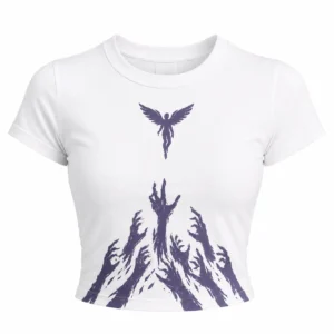 Wings of Hope Crop Top Front