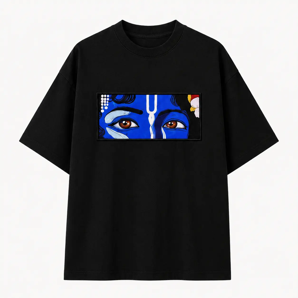 Divine Gaze Black Oversize Tee