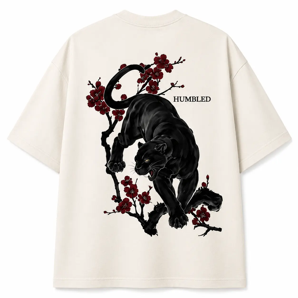 Humbled Panther Oversized Graphic Tee