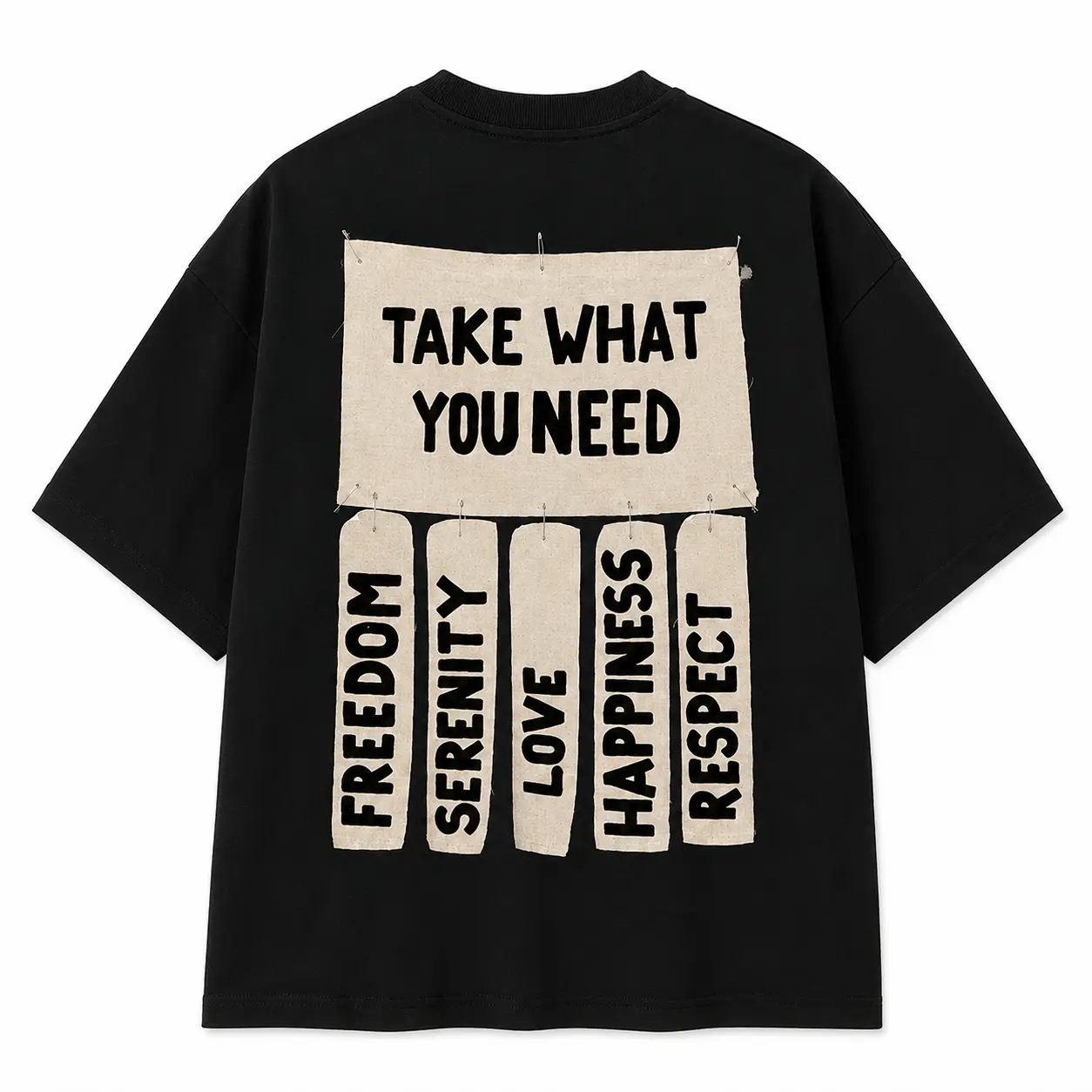 Take What You Need Graphic Oversized Tee