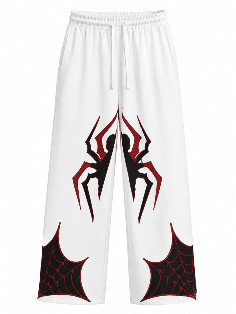 Crimson Web Oversized Sweatpant