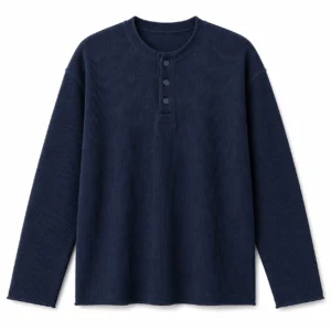 Navy Waffle T-Shirt