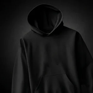 Solid hoodie Black